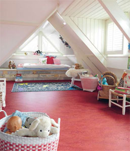 Marmoleum in kinderkamer Amsterdam